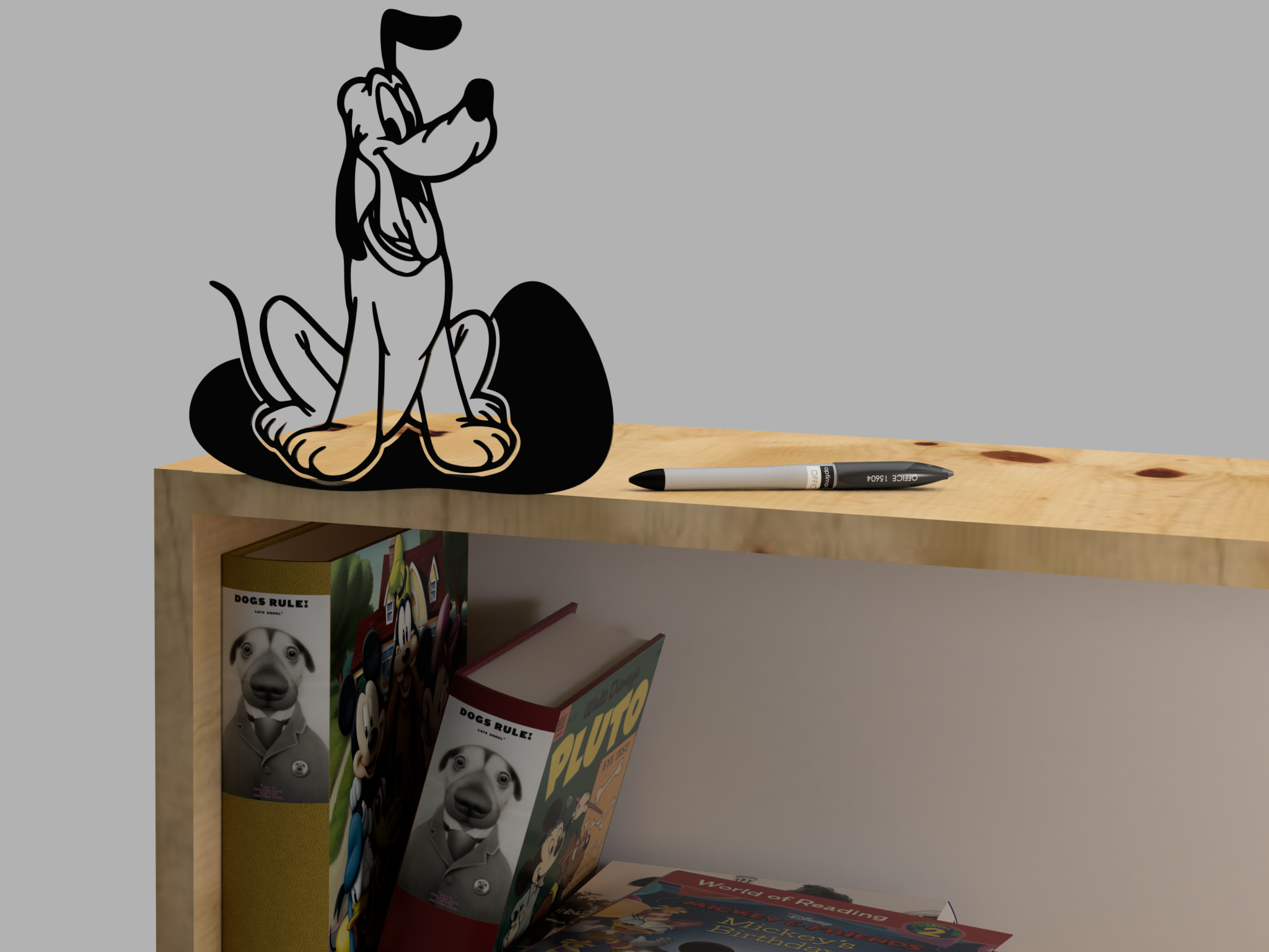 Miniatura 2 do modelo 3D Pluto - Mickey's best friend