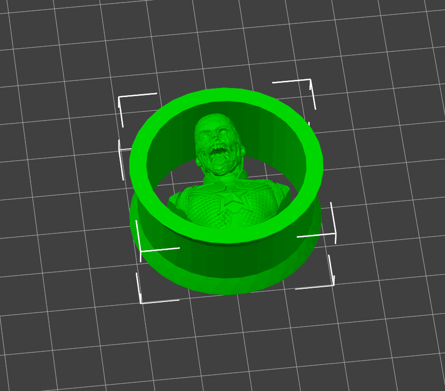 Zombie Captain America Ear Plug/Gauge Tunnel