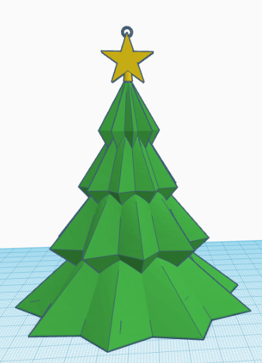 christmas tree ornament 3D model thumbnail