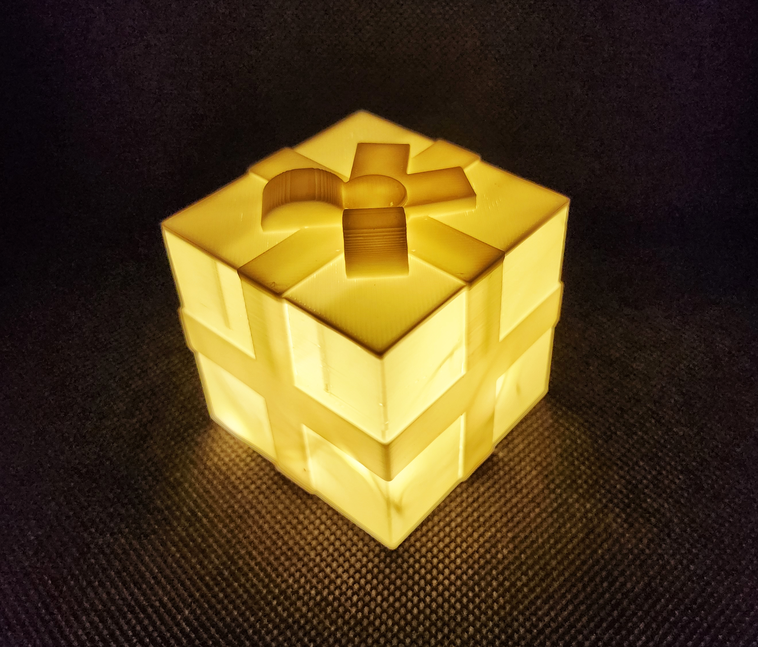 Glowing Led Gift Box (not vase mode)