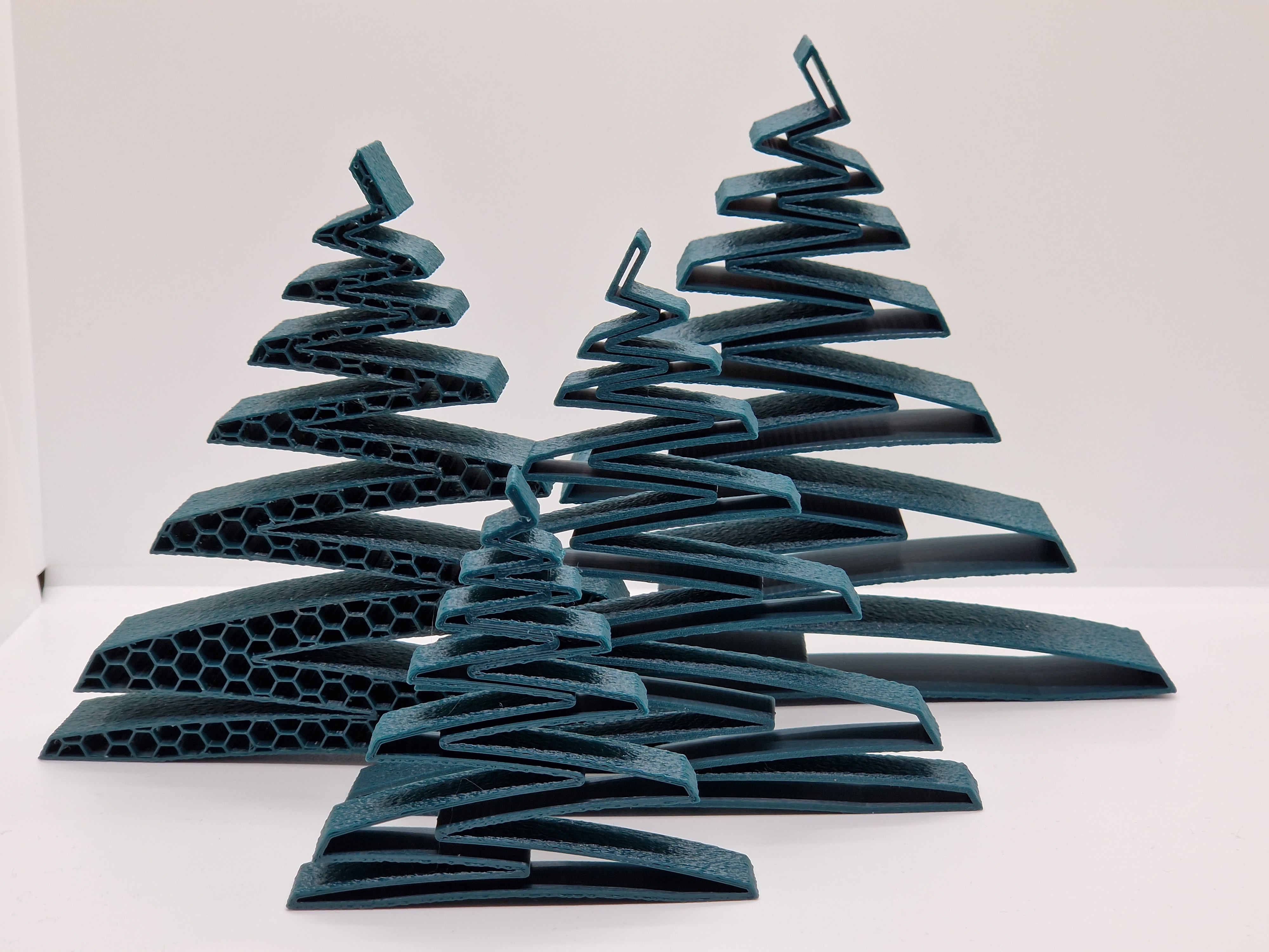 Modern christmas tree 3D model thumbnail