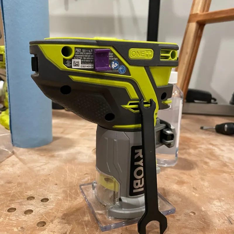 Ryobi compact router wrench clip by gsboylan Download free STL