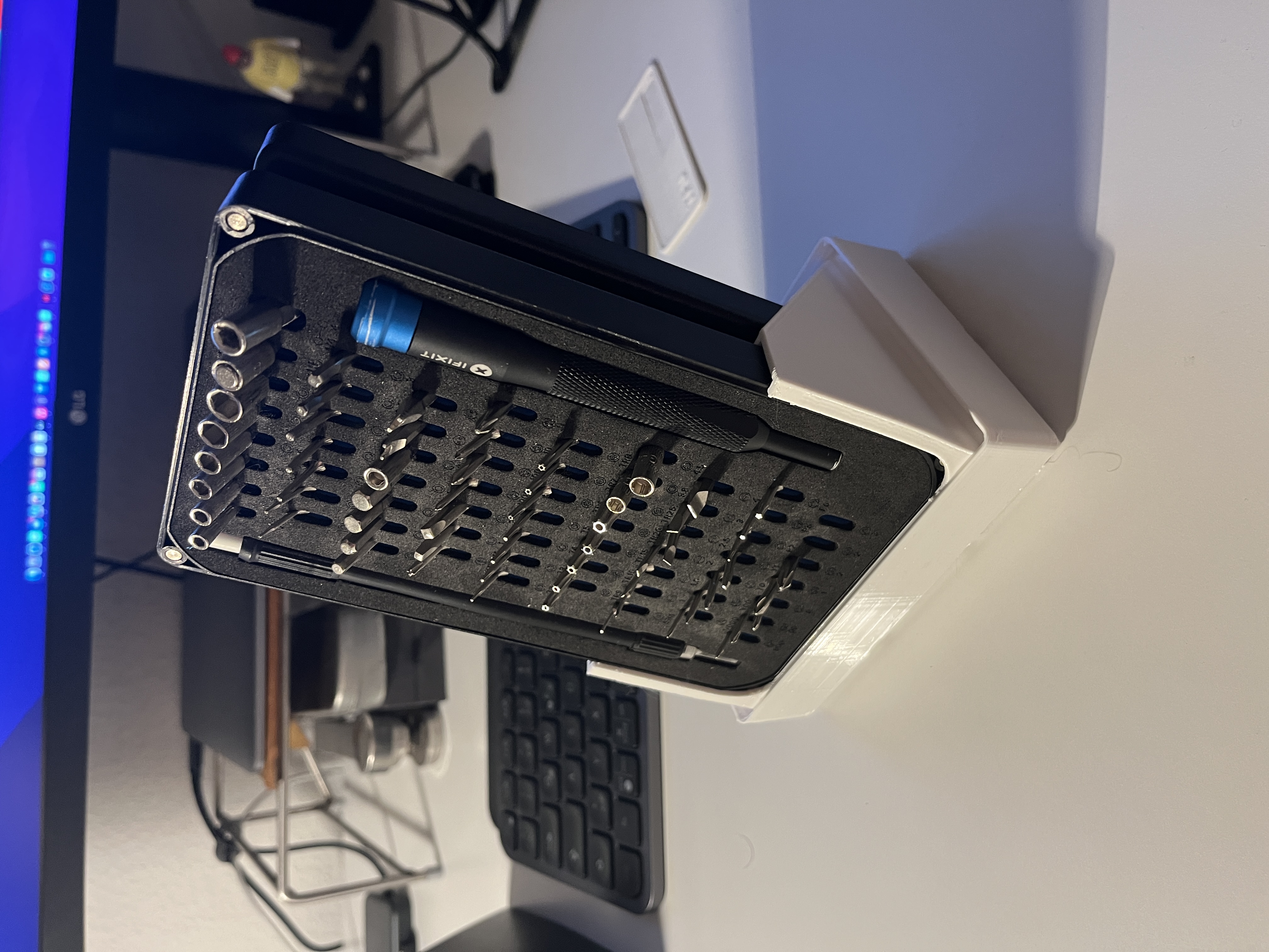 Ifixit Mako Screwdriver Set Holder with secondary Slot REMIX - Gridfinity