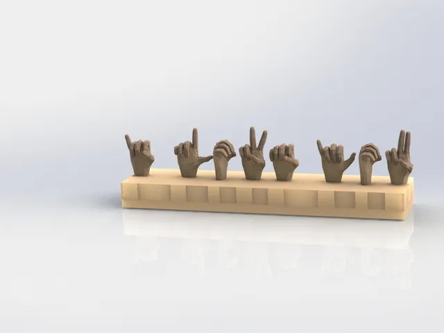 American Sign Language "I Love You" (Valentines gift)