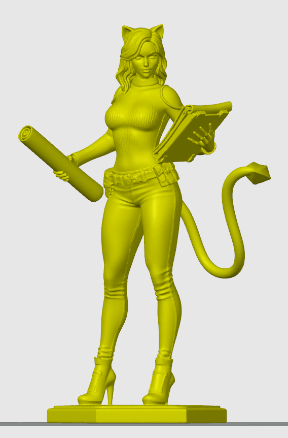 Office cat-girl figurine 5