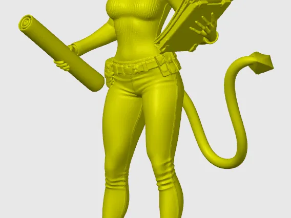 Office cat-girl figurine 5
