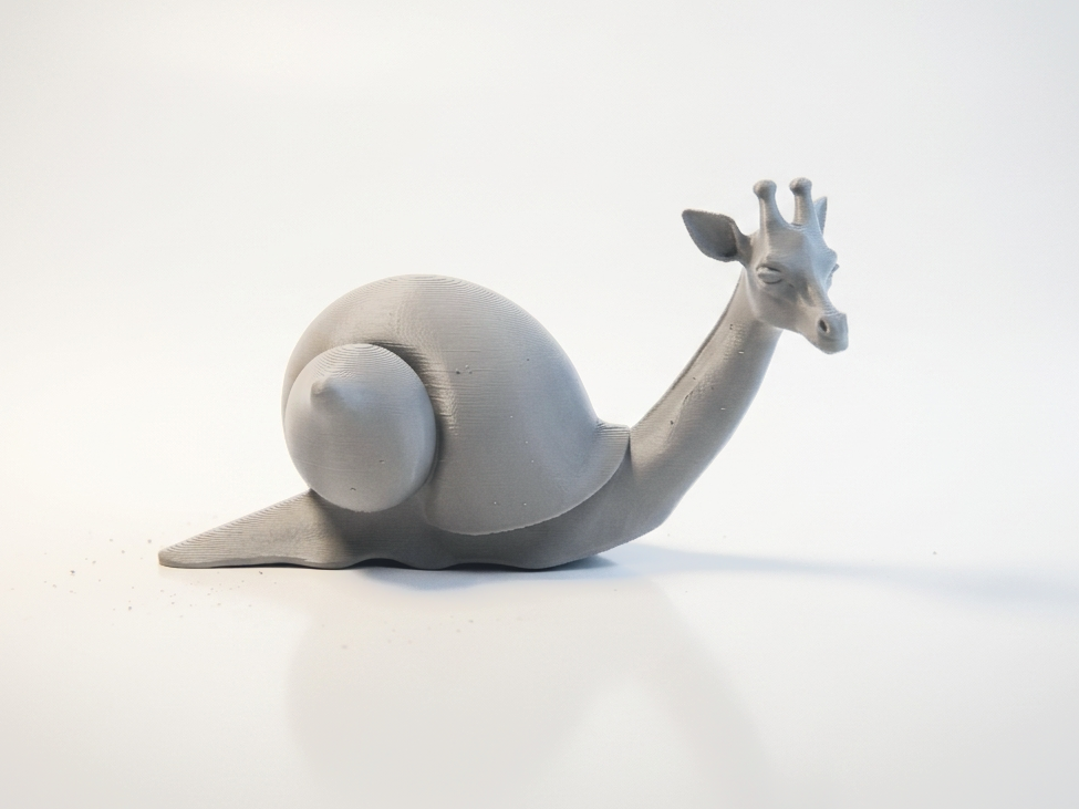 Giraffe Snail Hybrid Creature Animal Figurine 3D Printable