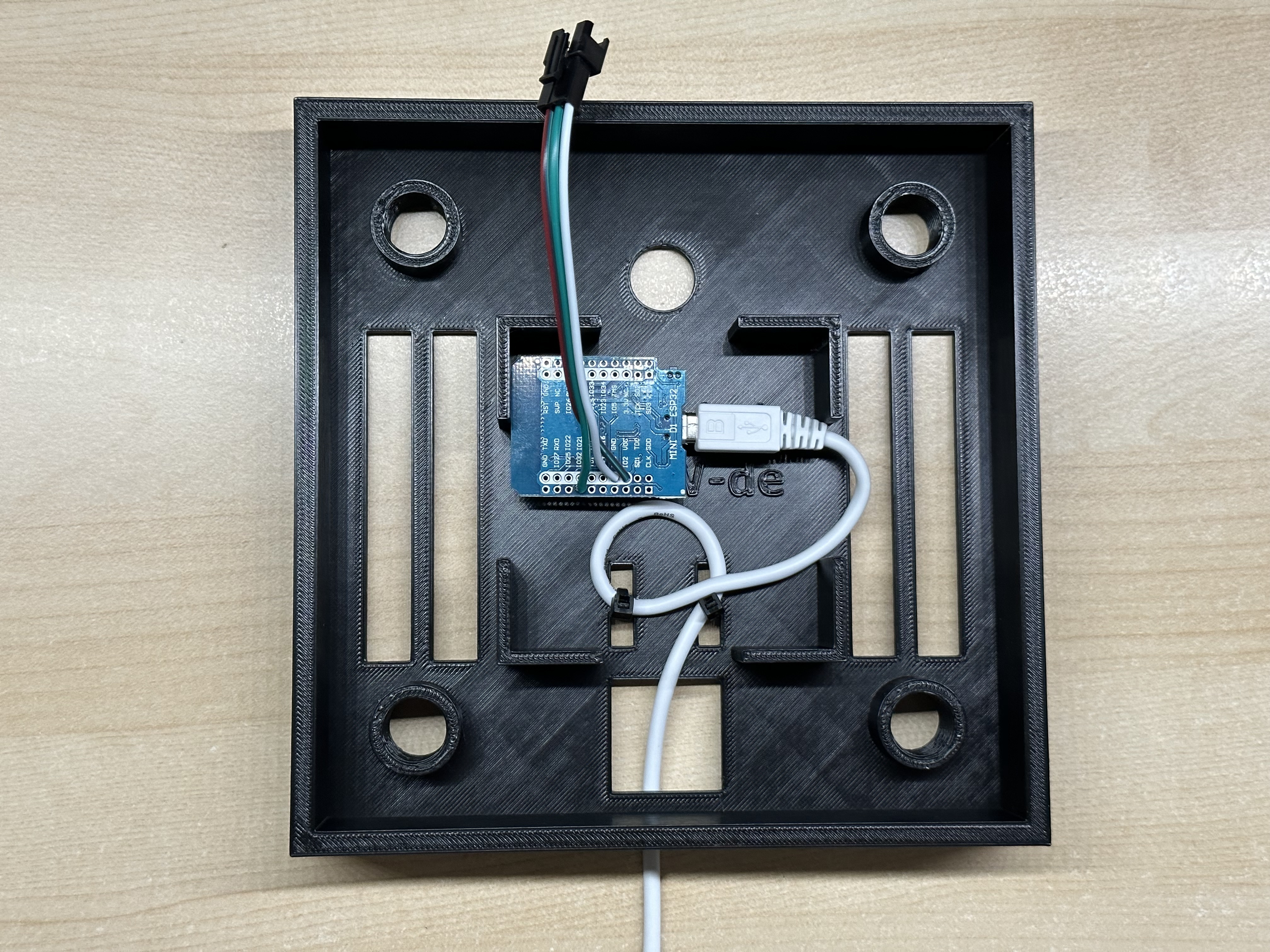 Miniatura 25 do modelo 3D WordClock 16x16 LED matrix