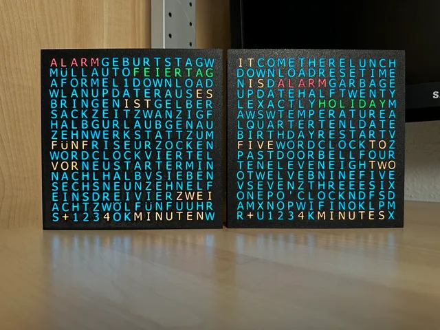 WordClock 16x16 LED matrix