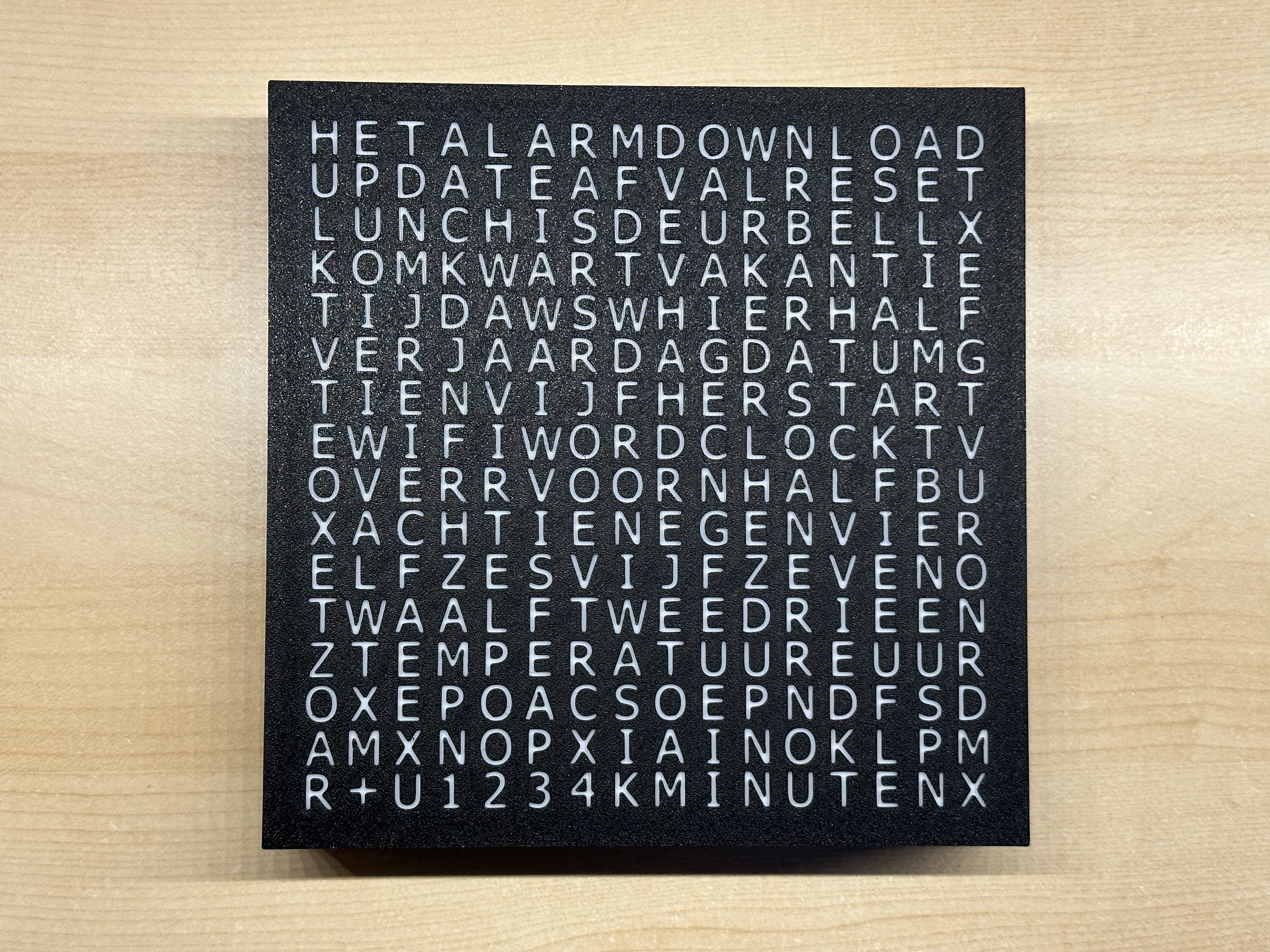 Miniatura 7 do modelo 3D WordClock 16x16 LED matrix