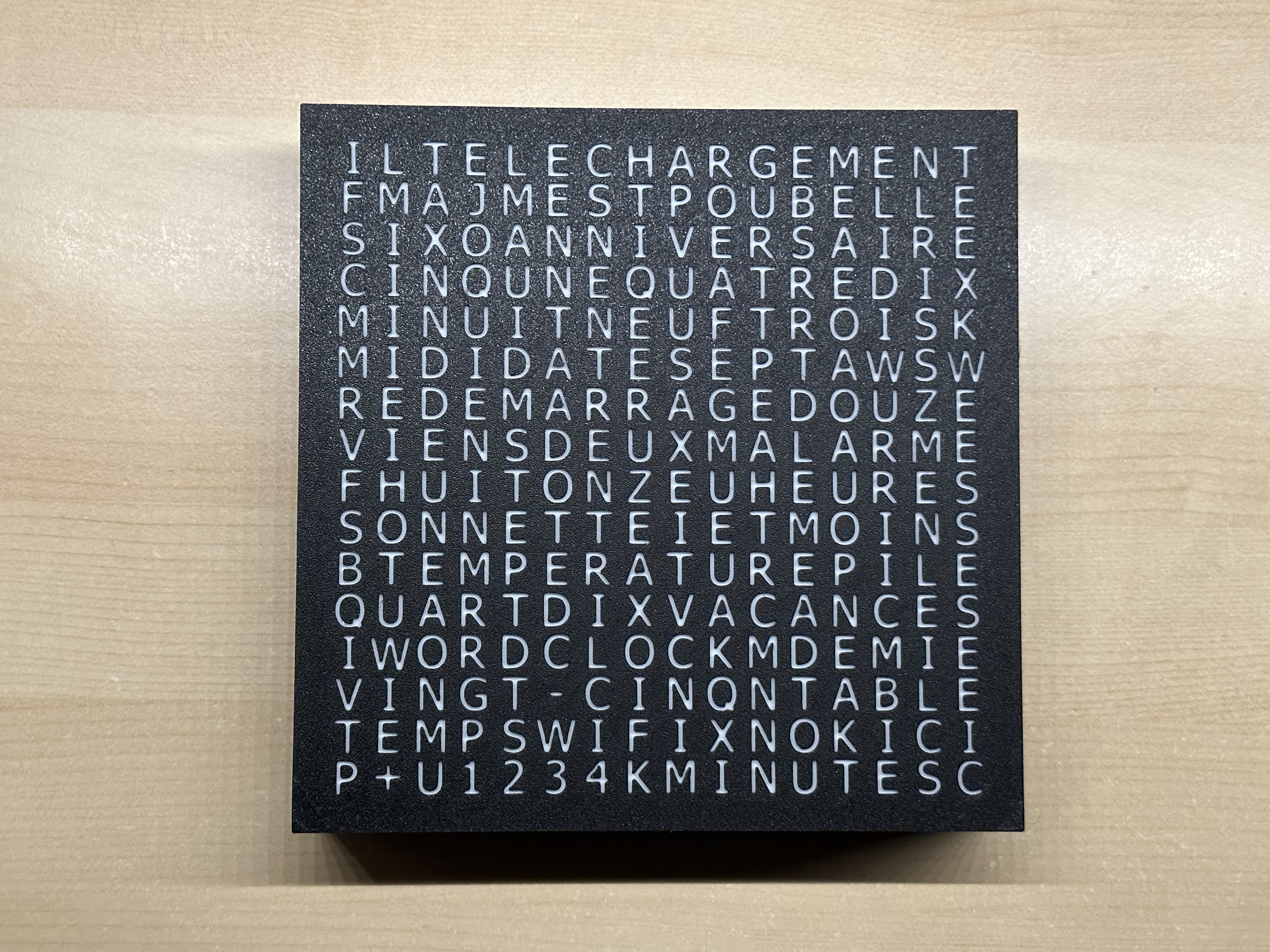 Miniatura 8 do modelo 3D WordClock 16x16 LED matrix
