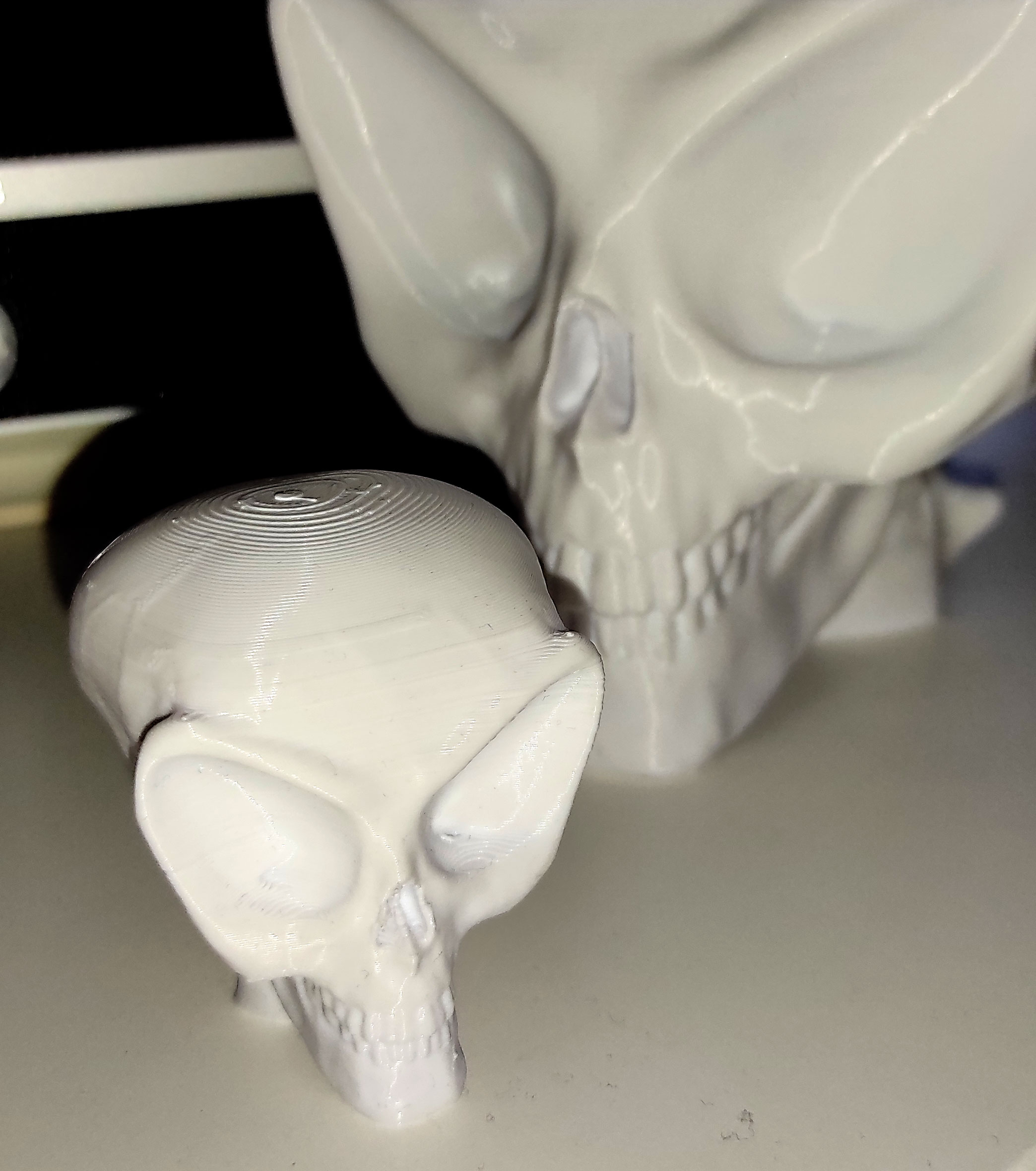 Alien Skull Bust 3D model thumbnail