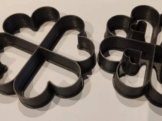 Cookie cutter heart, Ausstechform Herz, 4fach und 14fach
