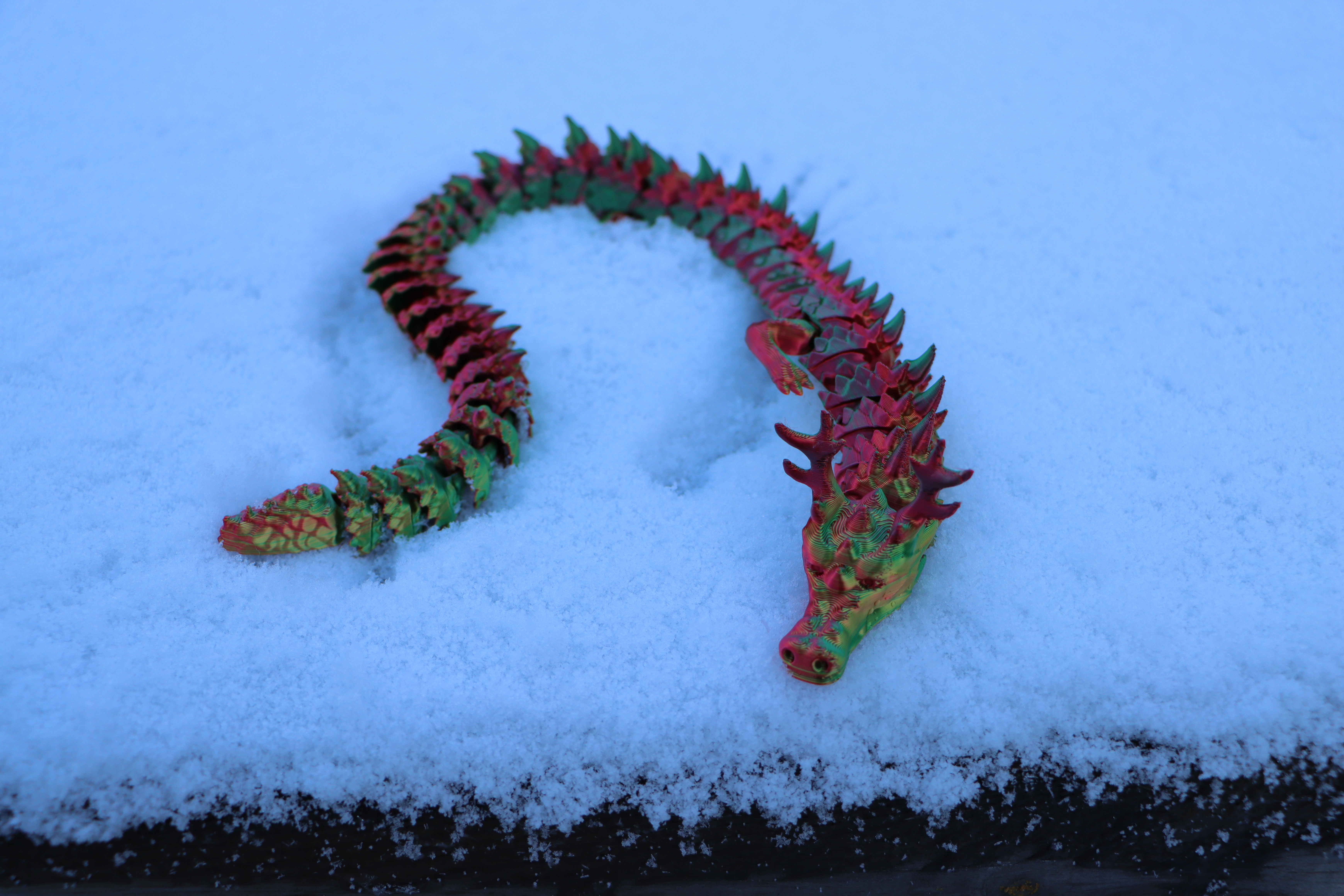 Articulated Christmas Dragon by P1lotz