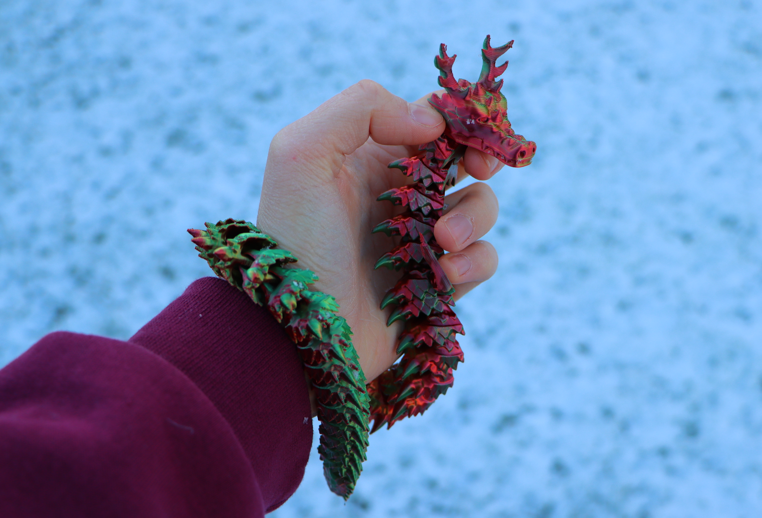 Articulated Christmas Dragon by P1lotz