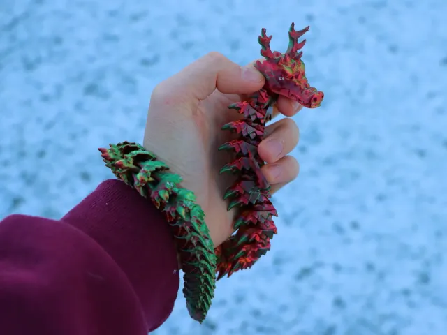 Articulated Christmas Dragon