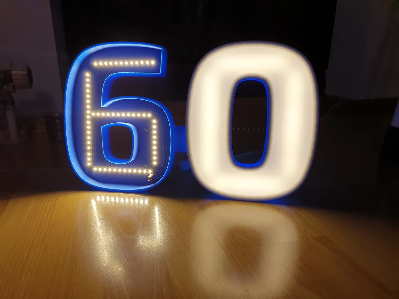 LED Sign 60 by schl3nk3 | Download free STL model | Printables.com
