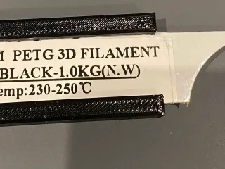 Filament tag holder and cut out frame 20x60mm by Ovland3D | Download ...