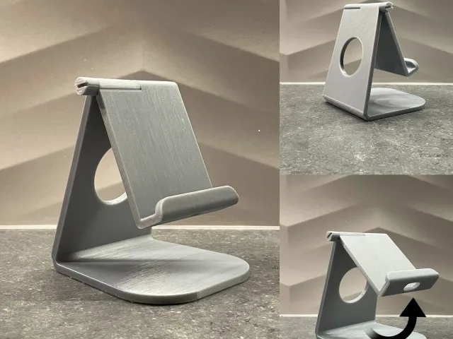 Tablet stand with adjustable angle