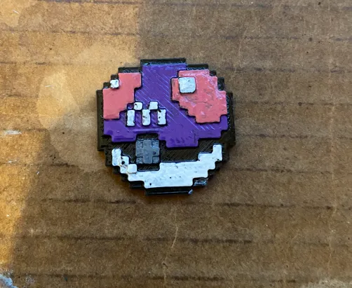 Master Ball Perler Bead Pixel Art