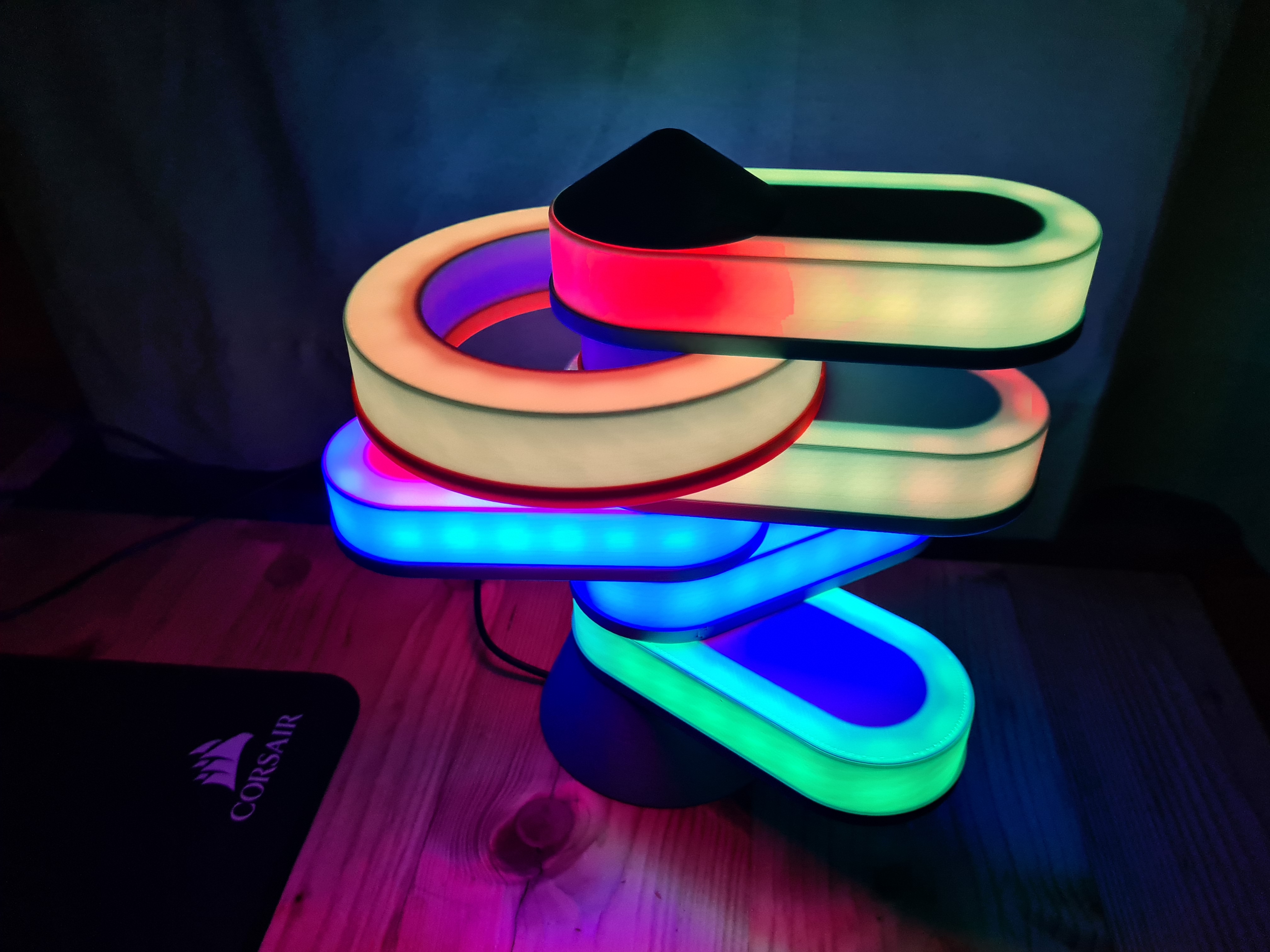 Wing Lamp (update Ring Element) Stack and Rotatable (Video)