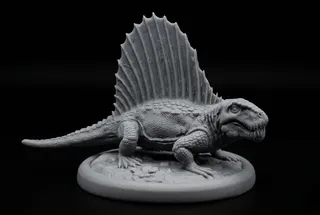 Dimetrodon Statue