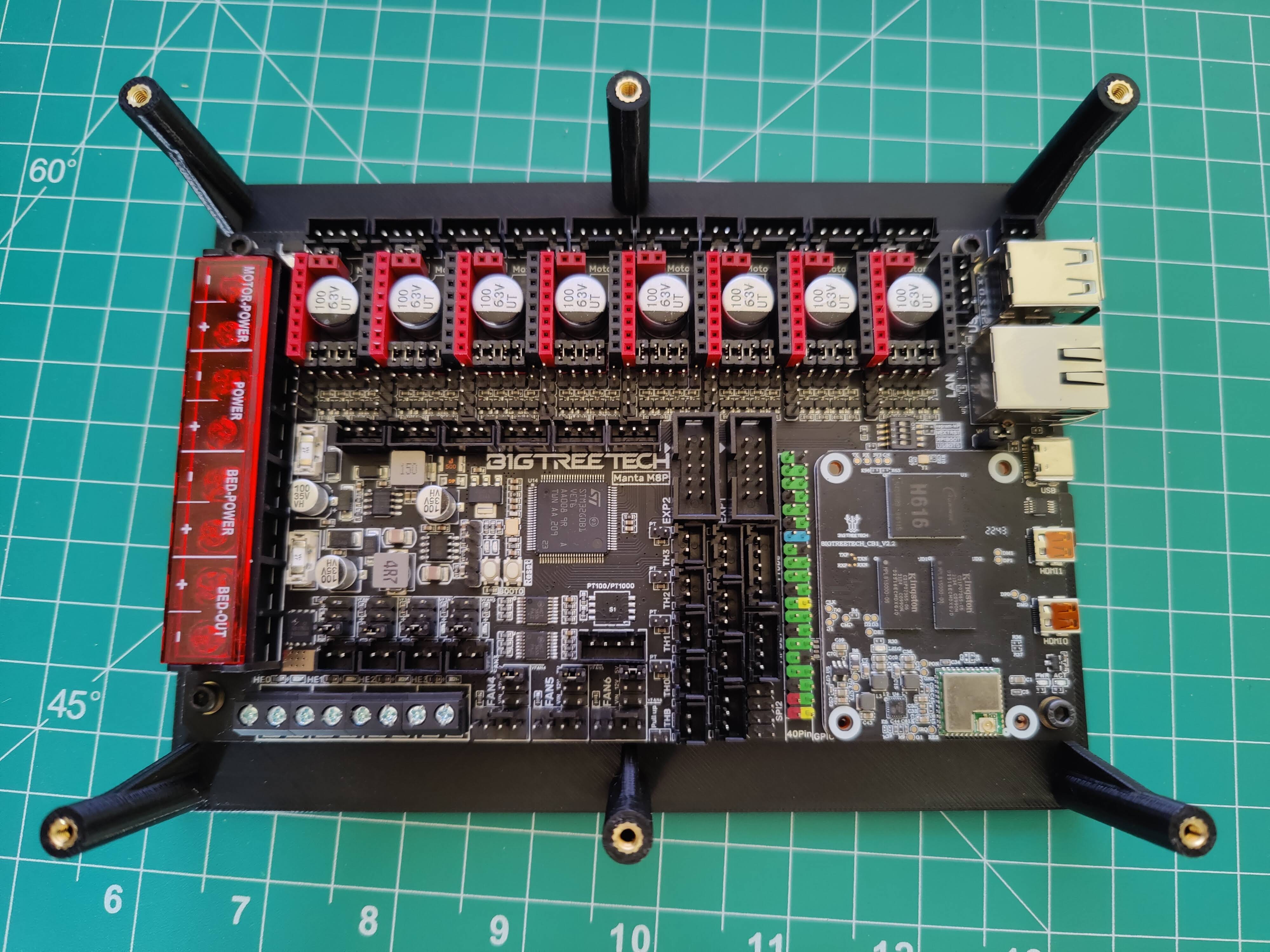 BTT Manta M8P din rail holder with fans by blacksmithforlife Download