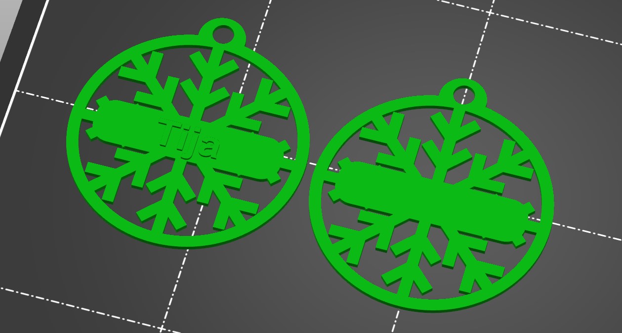 Snowflake with name (parameterizable) — thumbnail 3