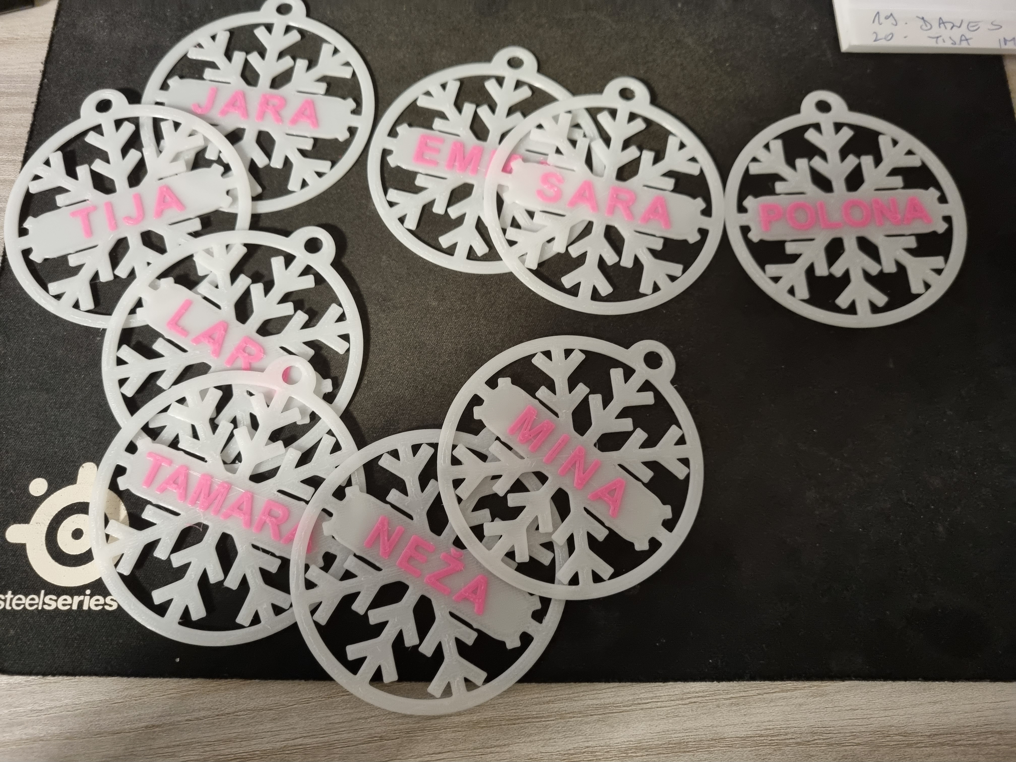 Snowflake with name (parameterizable)