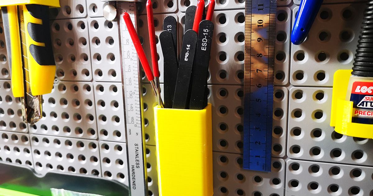 Tools or pencils holder for Keter Pegboard by ciubecca Download free