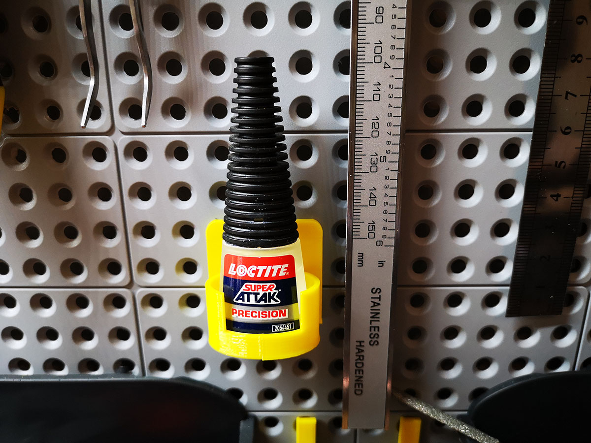 Super Attack holder for Keter Pegboard