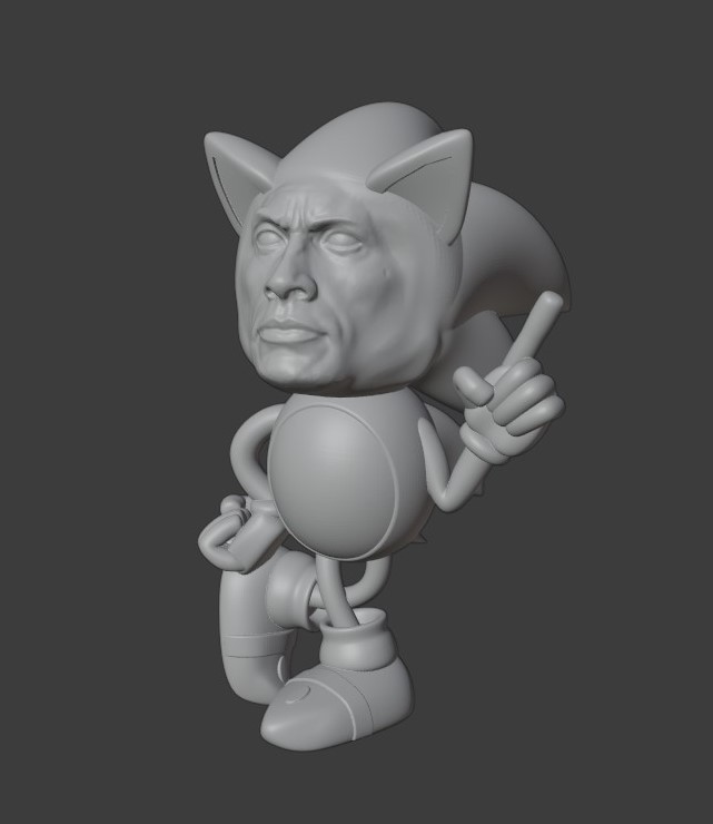 Rocknic (The Rock + Sonic the Hedgehog)