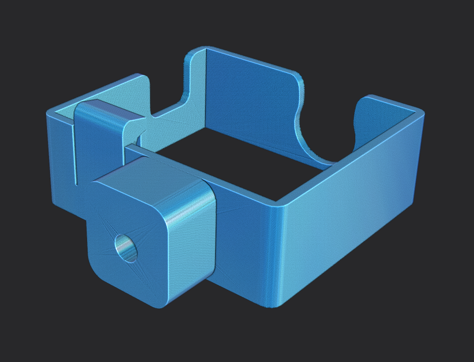 Runout unit input guide friction fit v3 3D model thumbnail