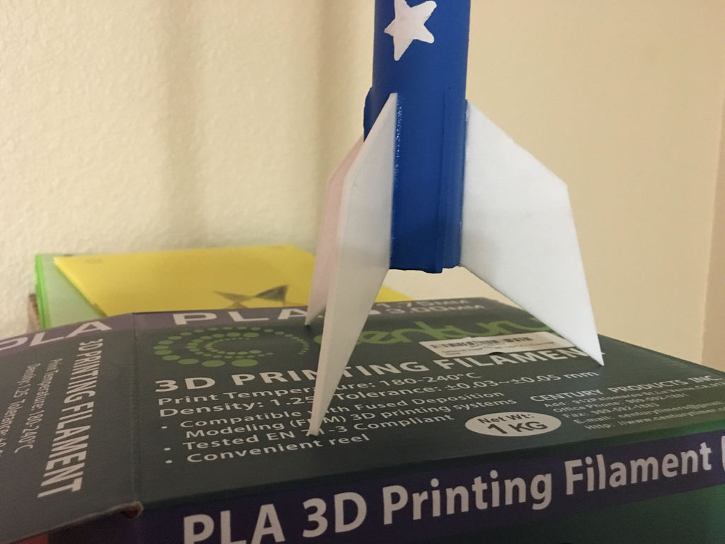 Simple Model Rocket Fin by BuildItMakeIt | Download free STL model ...