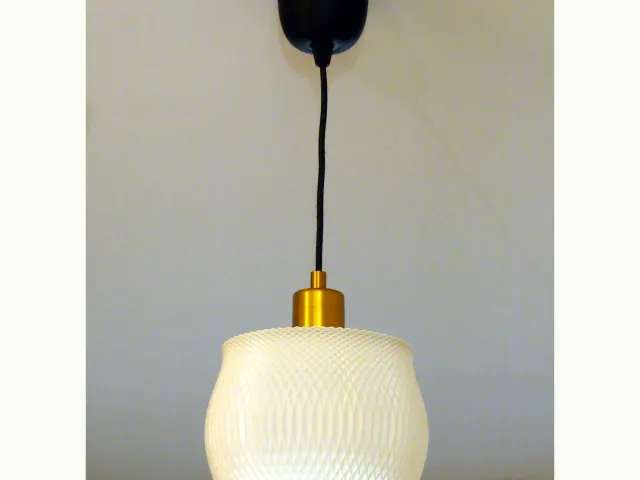 Moiré lamp shade