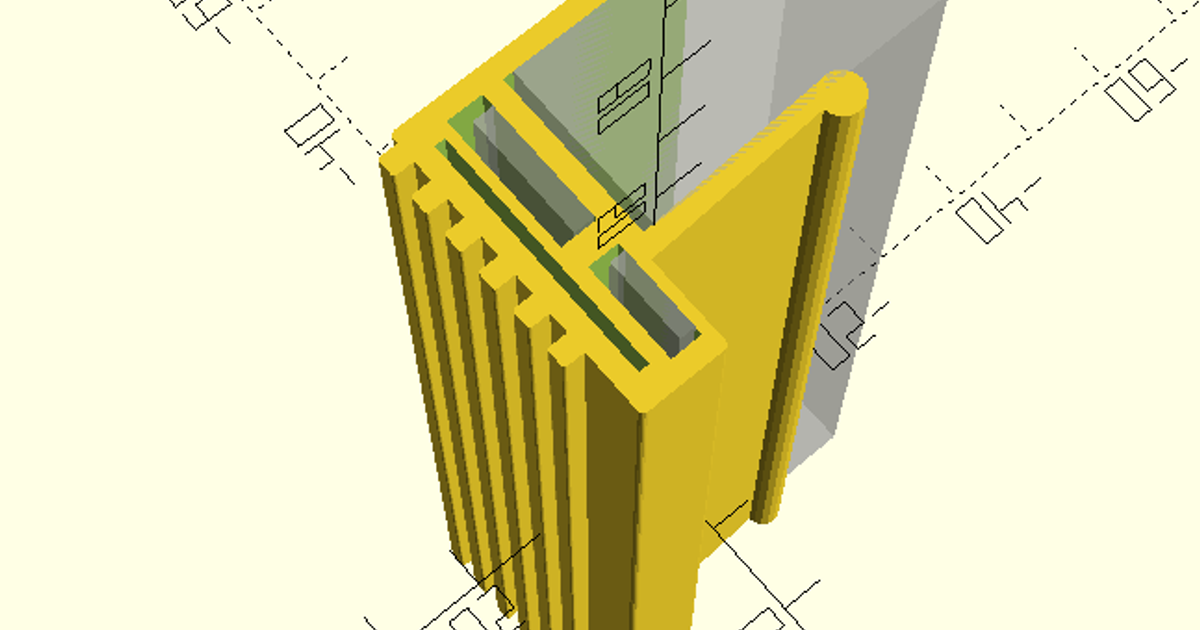 Two LED strip shelf clip mount by Wireheadarts Download free STL