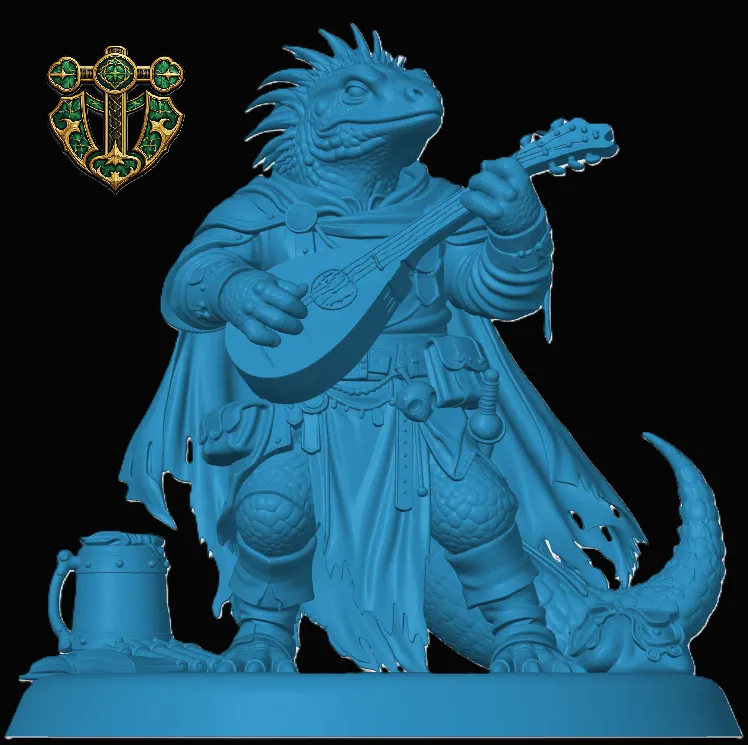 Lizardfolk Bard — miniatura 3