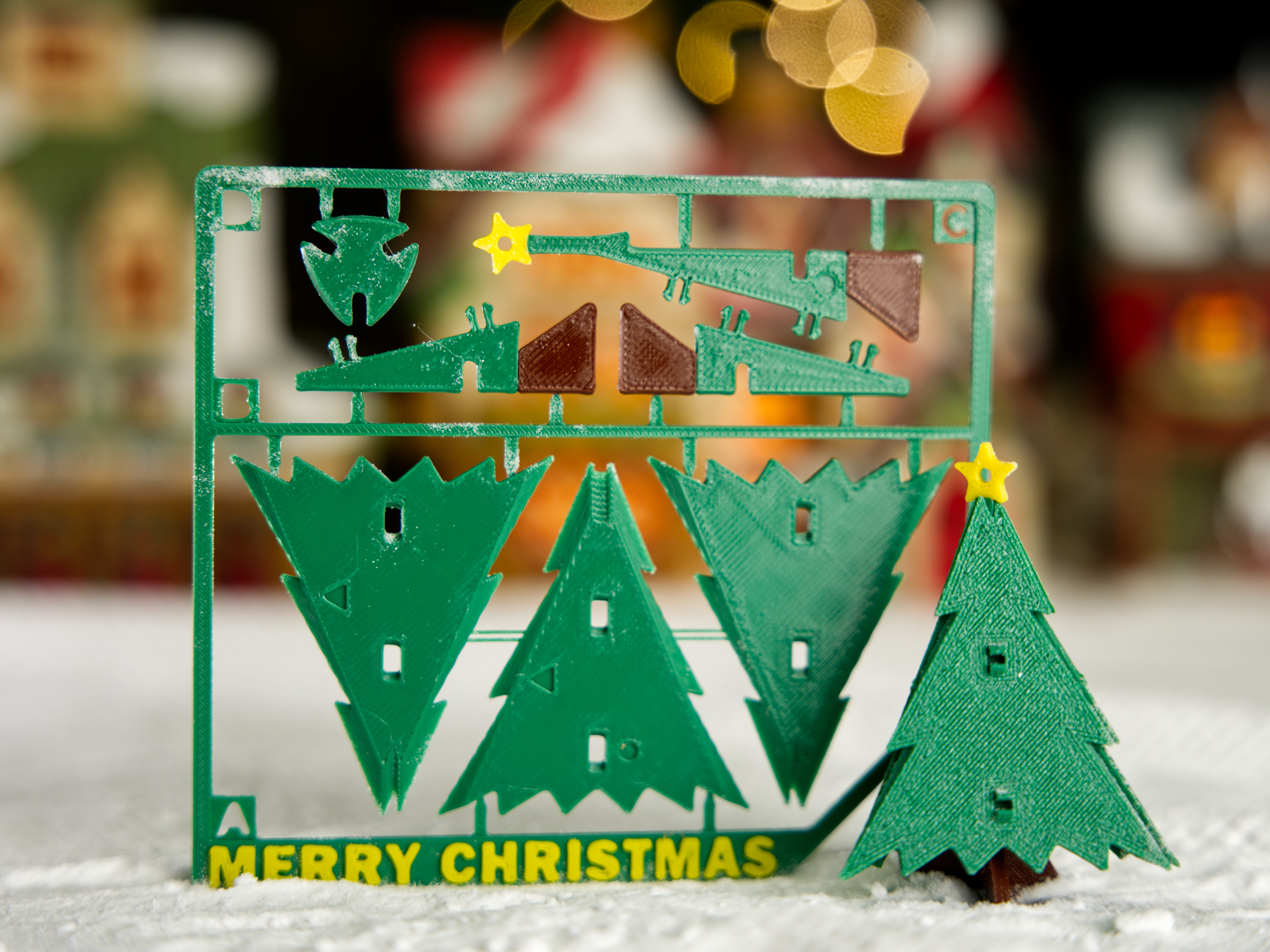 Christmas Tree Card Kit Multicolor