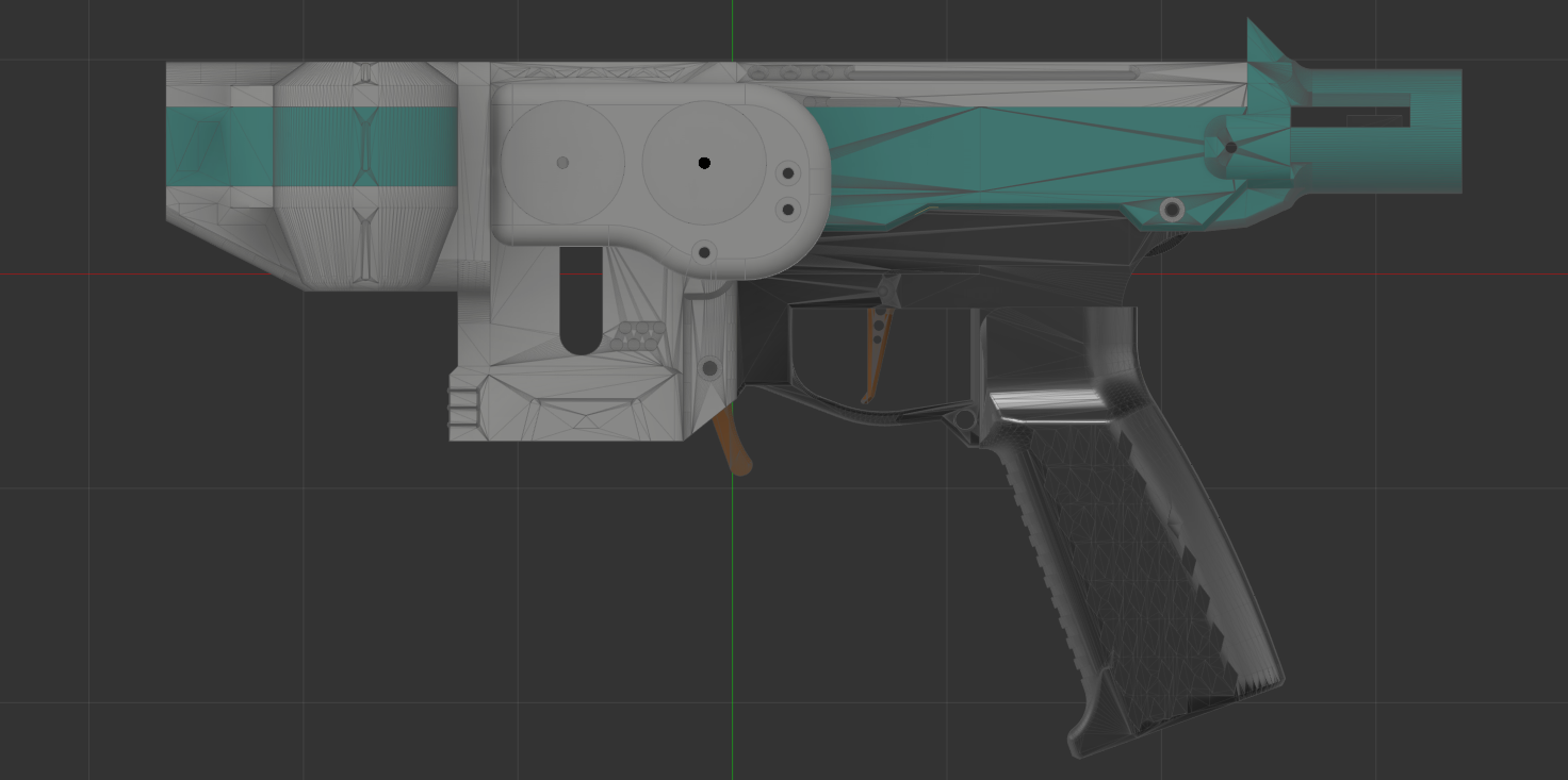 Nerf Gryphon Magnetic Molle Mount 3D model thumbnail