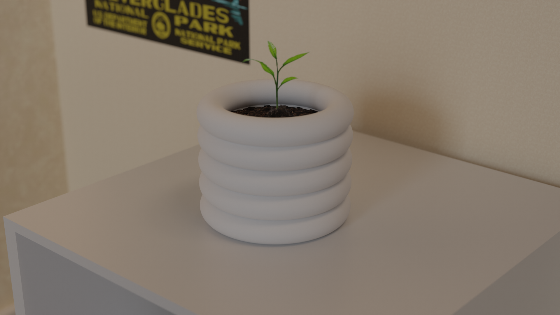 Minimalist Taurus Vase | w/ Drainage, No Supports