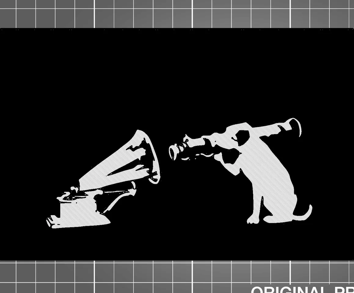 Banksy's HMV (His Master's Voice) - 2 Color w/filament change (1 