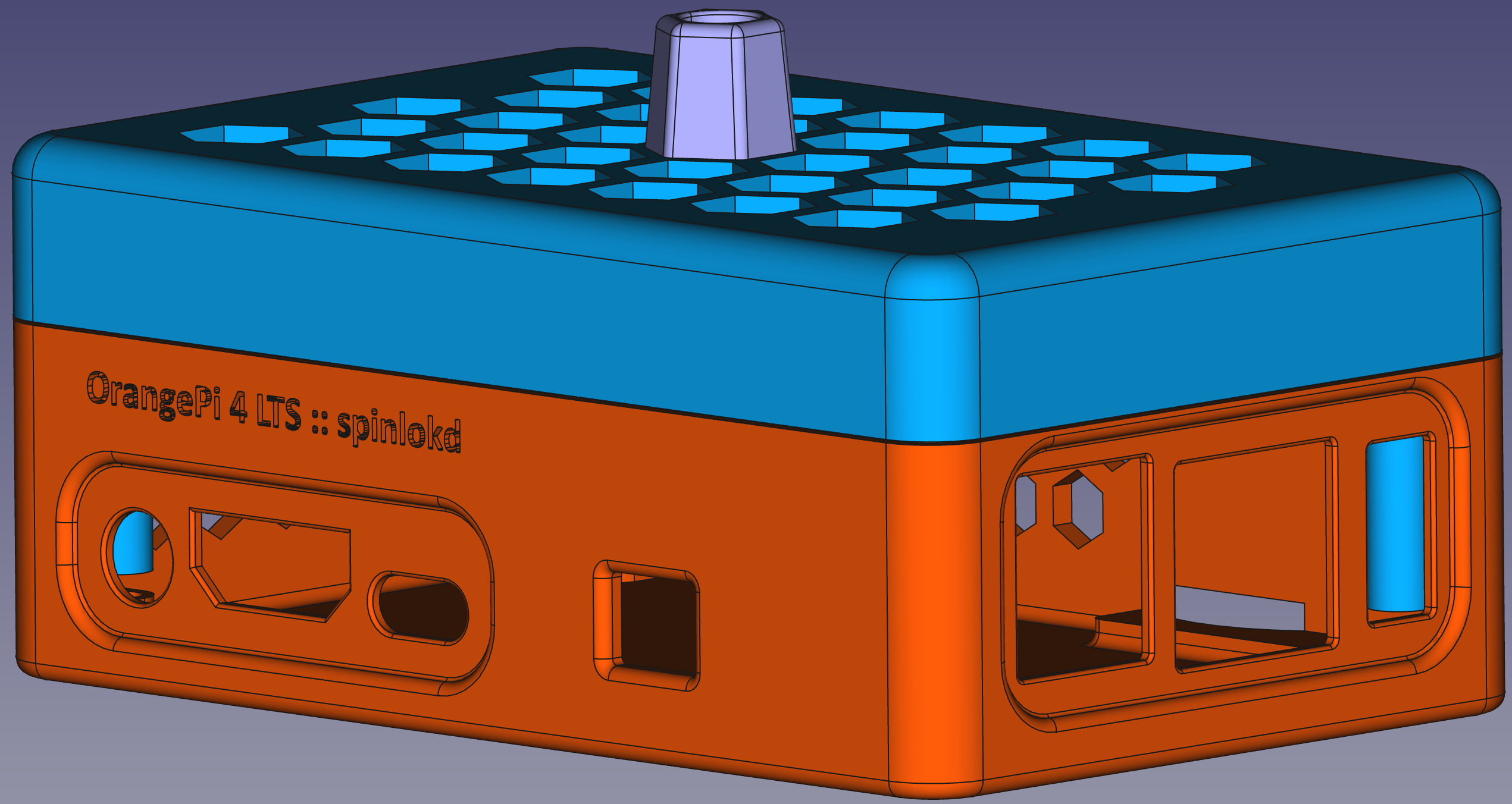 Orange Pi 4 LTS Case by spinlokd | Download free STL model | Printables.com