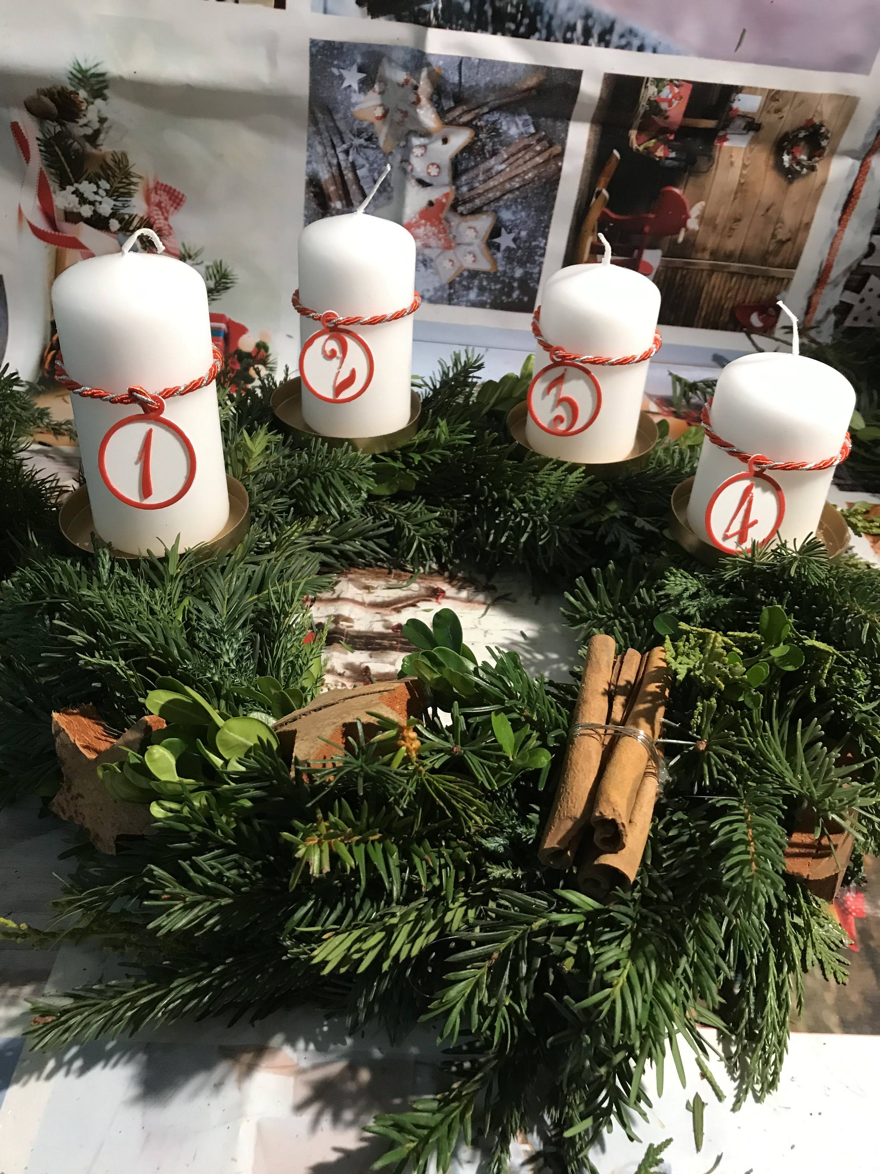 Anhänger 30 mm für Adventskerzen
