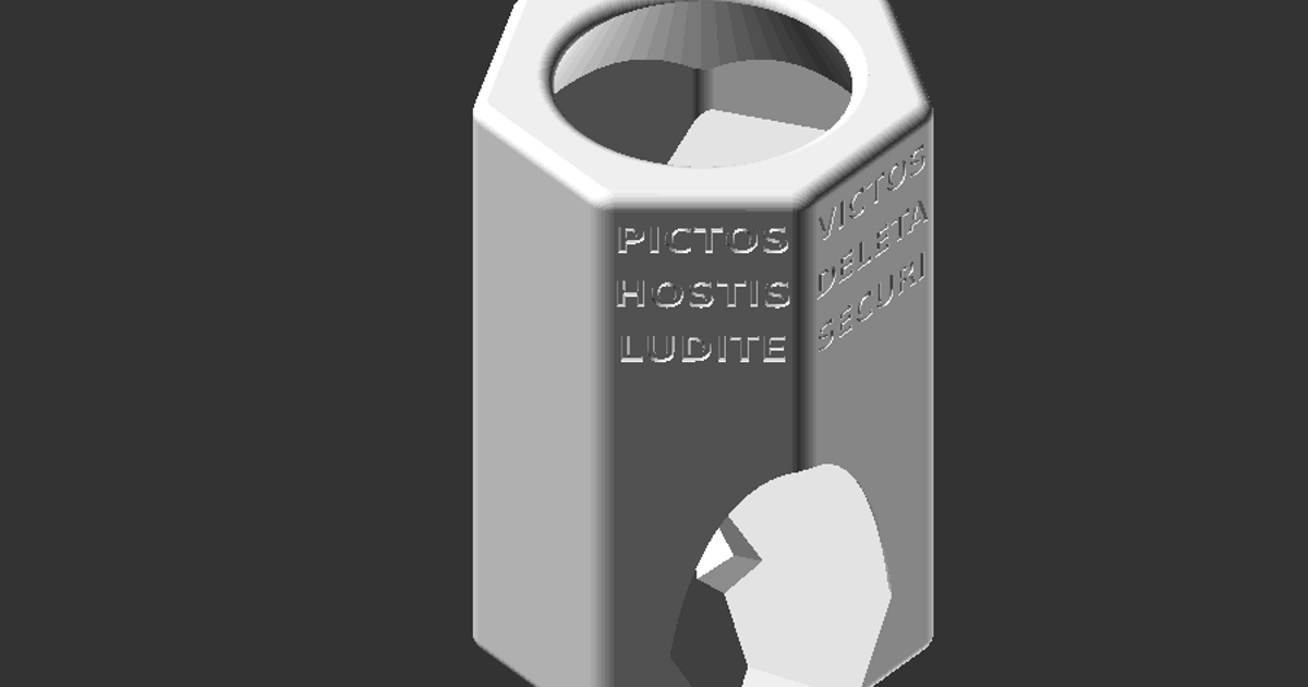 Dice Tower with Latin by Jack Download free STL model