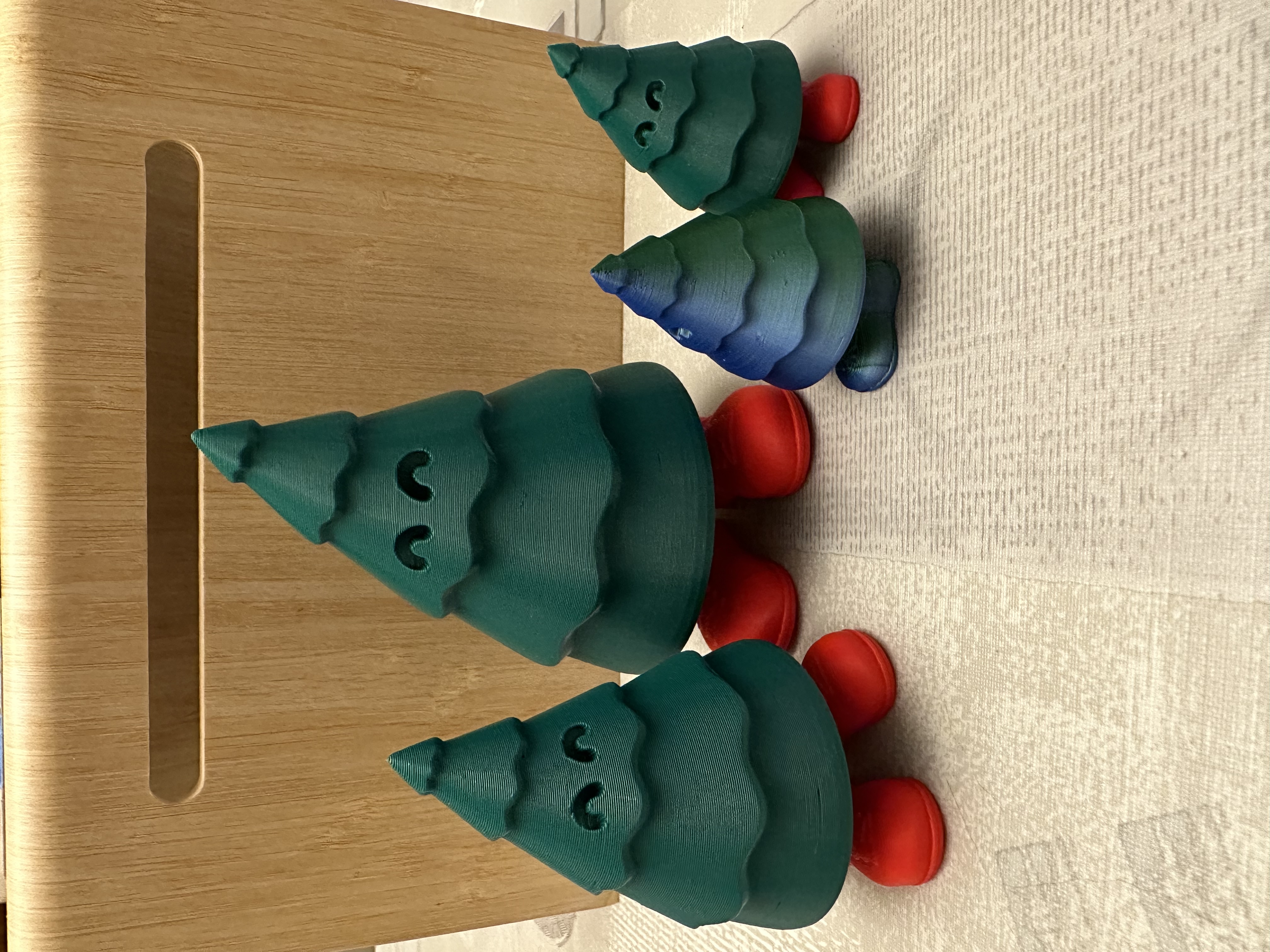 Cute Christmas tree with shoes 3D model thumbnail