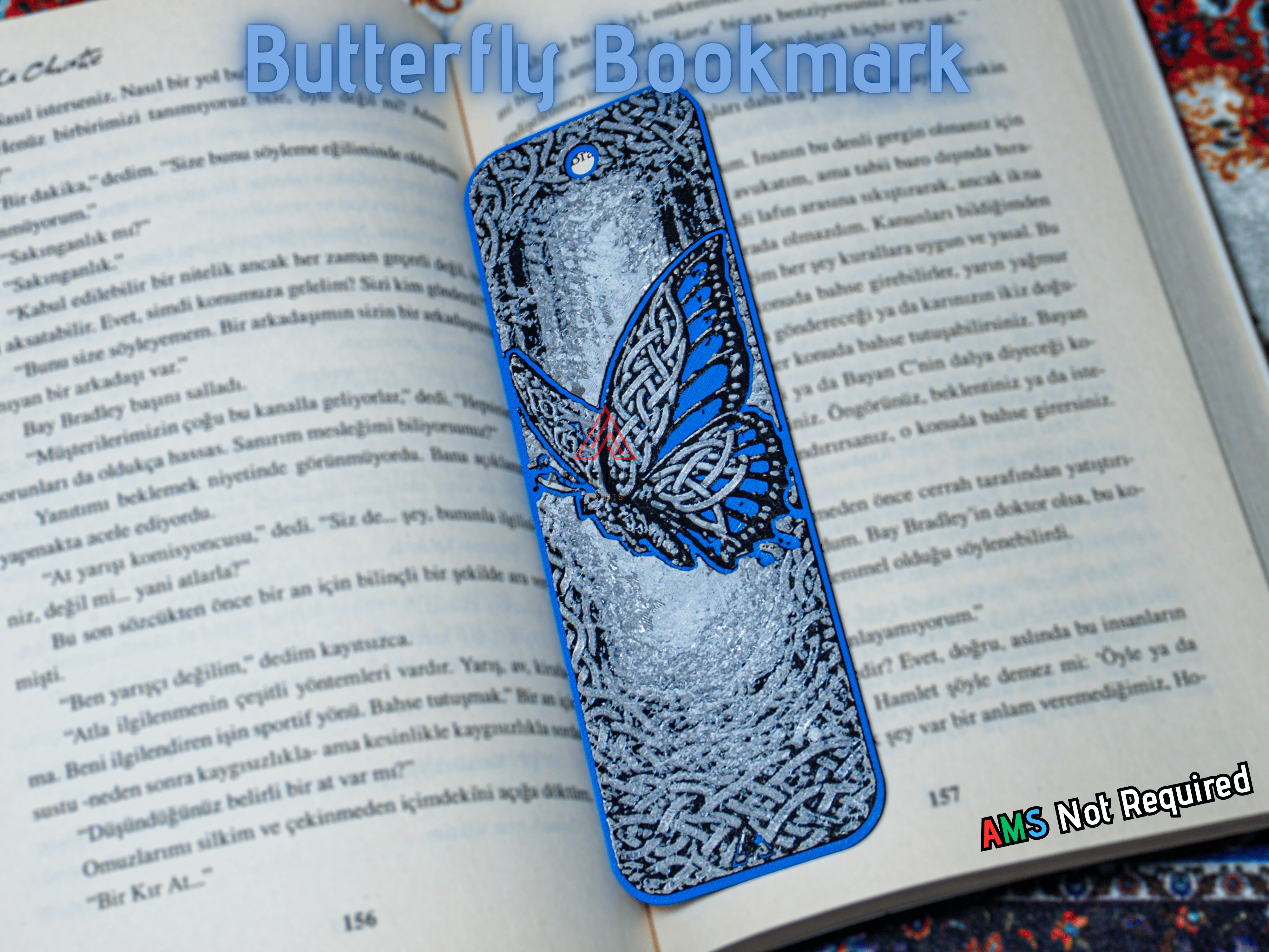 Celtic Knot Butterfly - Hueforge Bookmark