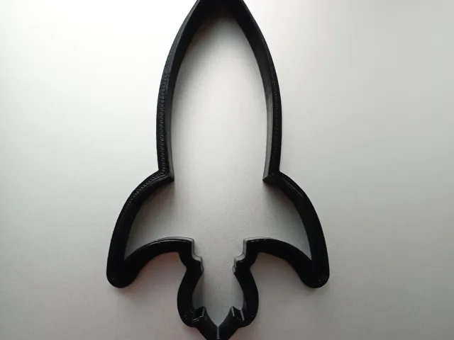 Rocket cookie cutter
