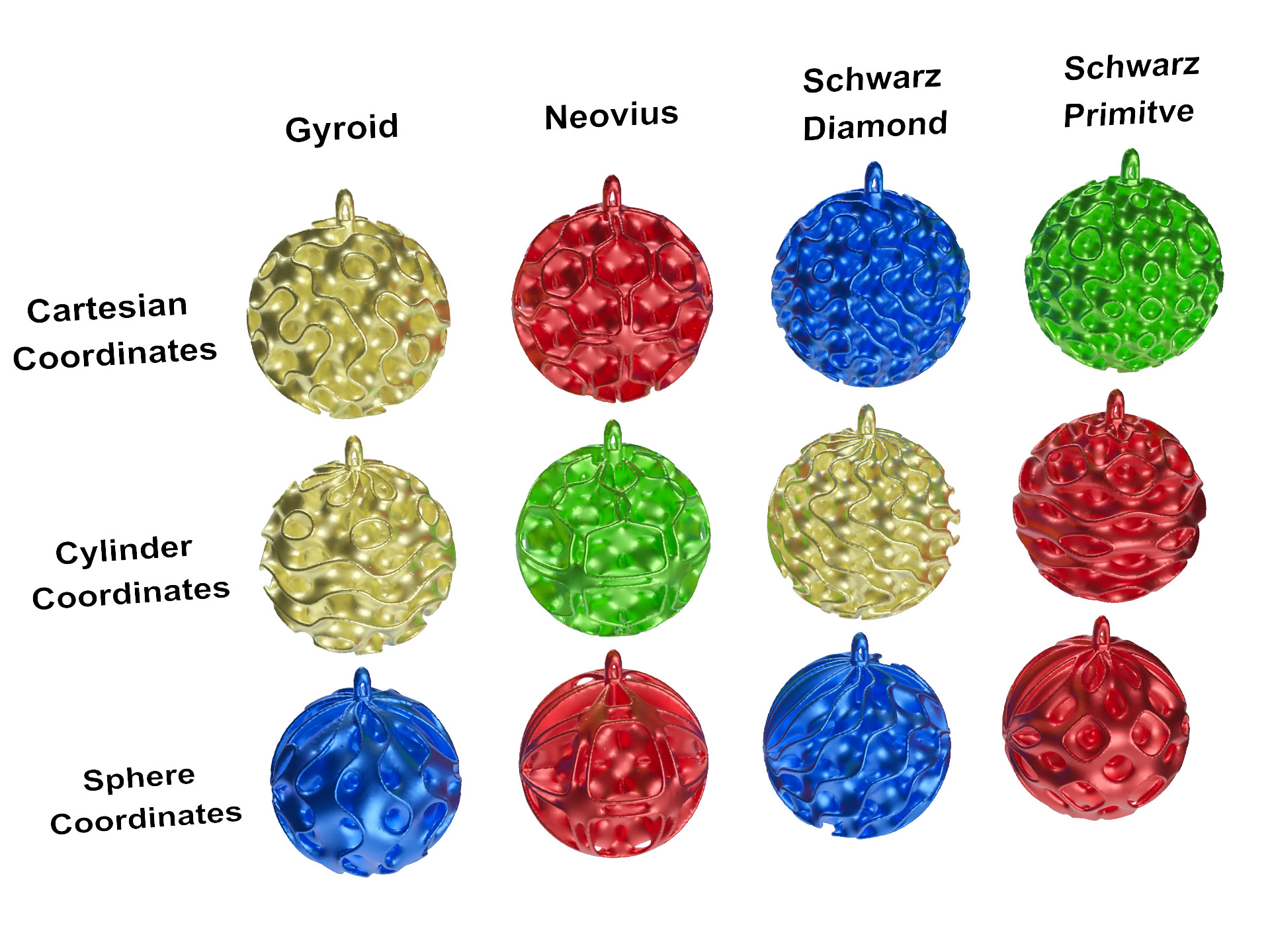 Cool Interlacing Christmas Tree Ornament