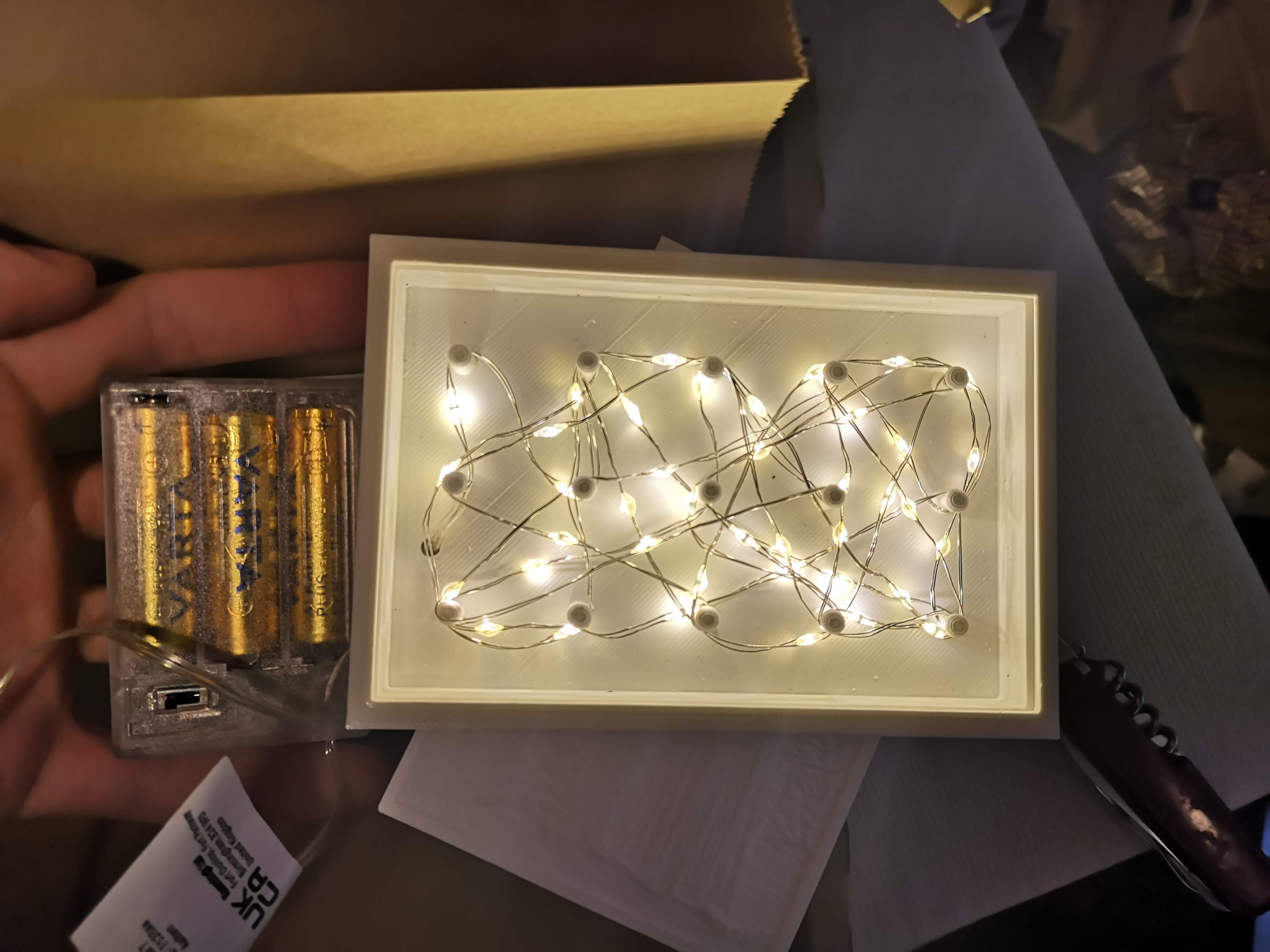 Lithophane Frame Light Box with Fairy Lights by AaronLK | Download free ...