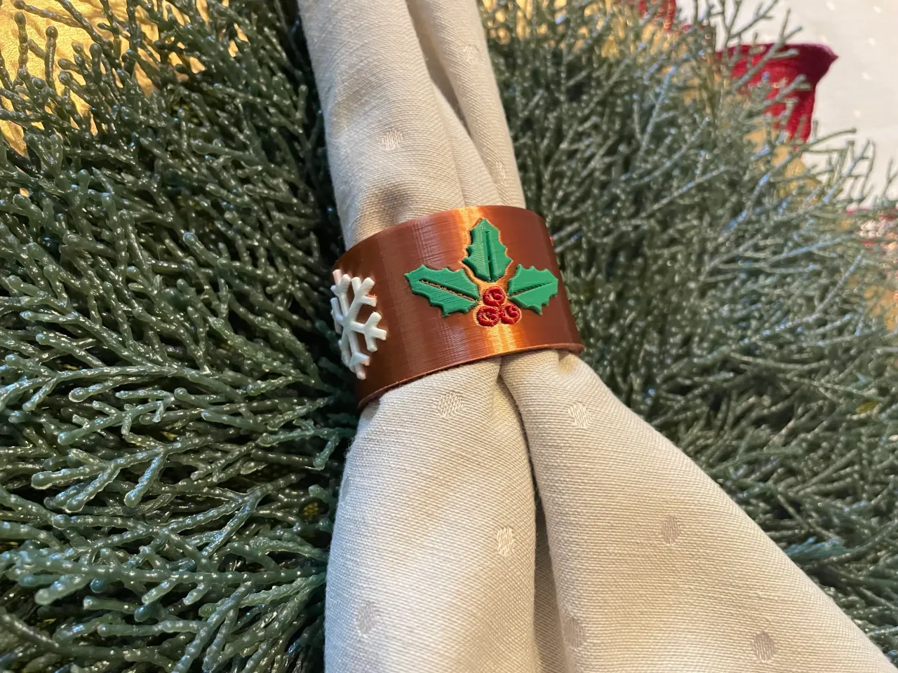 Christmas Napkin Ring by BootStrap | Download free STL model ...